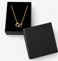 Gold-Colour Double Heart Necklace