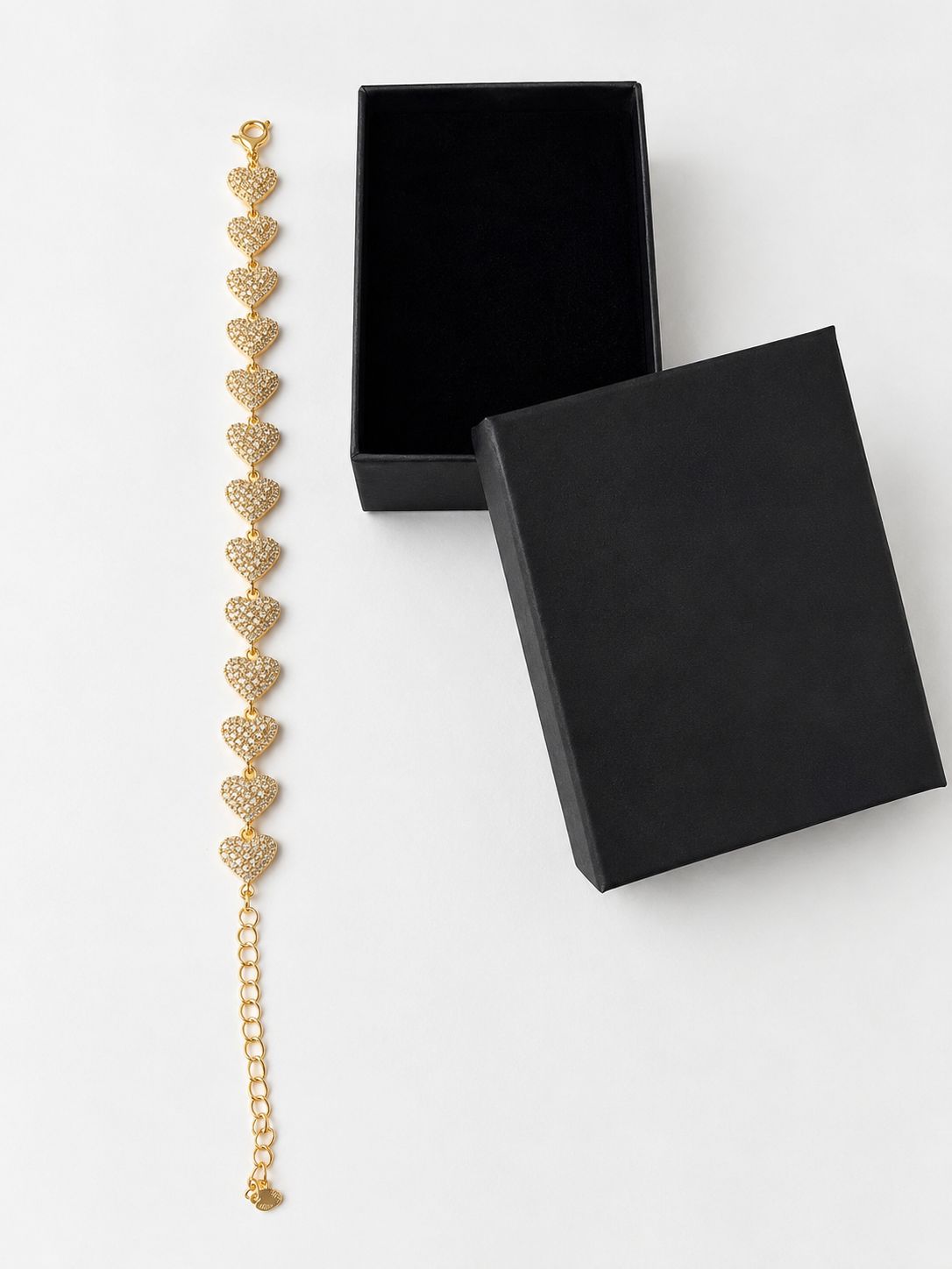 Gold Colour Heart Bracelet